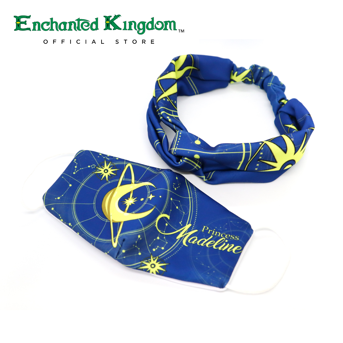 EK Princess Madeline Name Face Mask and Headband Set