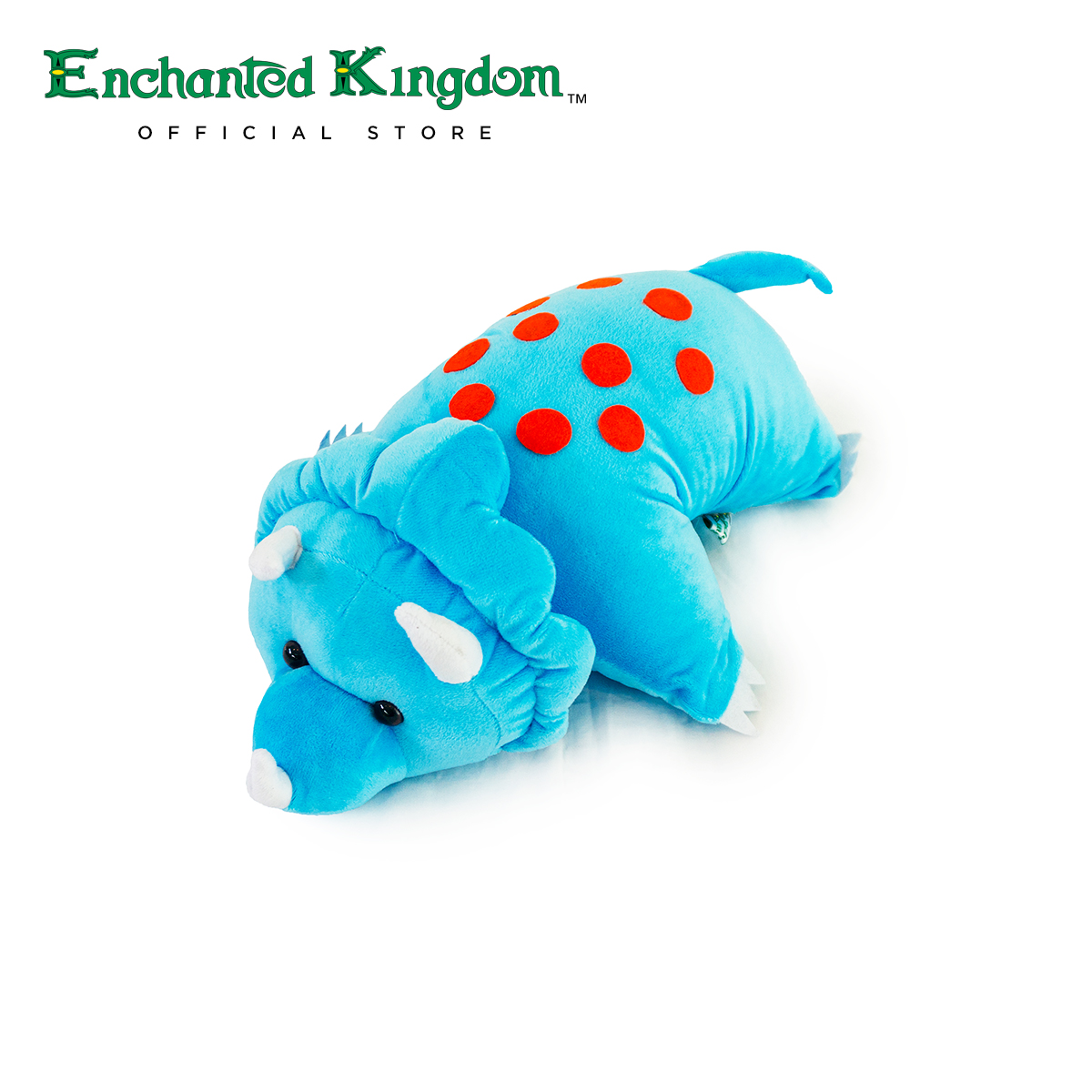 DINO FOLDED PILLOW BLUE - TTOP